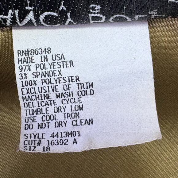 VTG 90s NANCY BOLEN City Girls Brown Faux Suede Western 2 pc. Set - Plus Size 18 - Picture 4 of 16